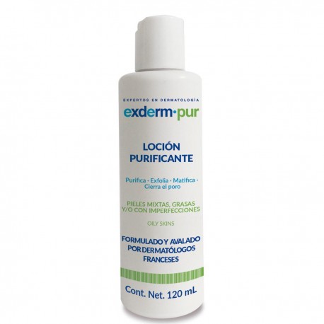 Exderm Pur Locion Purificante Pieles Grasas Y/ Con Imperfecciones 120Ml