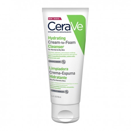 Cerave Limpiadora Crema Espumosa Hidratante 3.4Oz / 100Ml